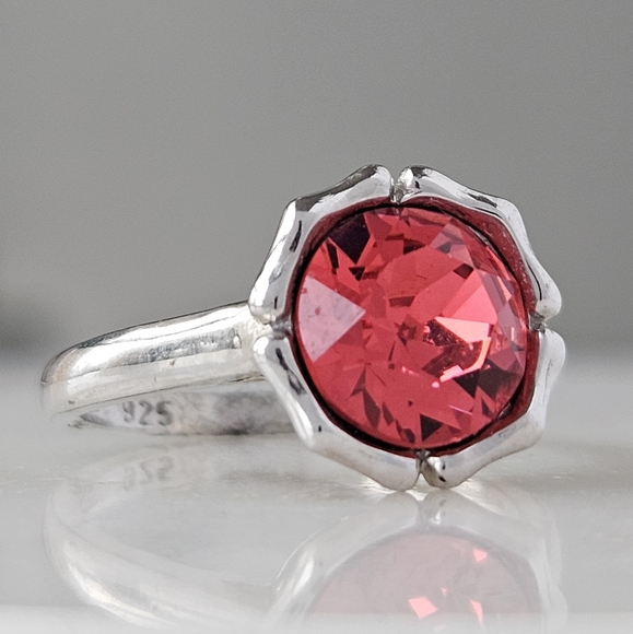 Swarovski Jewelry - Swarovski Rwd Crystal ring, size 6, 925 Sterling Silver RARE